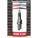 Champion spark plugs enamel sign