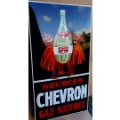 Enamel sign Chevron gaz naturel