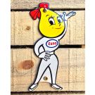 Vintage esso sign girl enamel sign