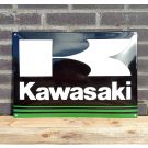 Kawasaki enamel sign