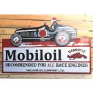 Big enamel Mobiloil sign