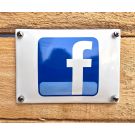 Facebook enamel sign