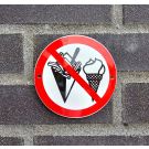 French fries & ice cream prohibition sign