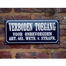 Verboden Toegang