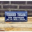 Verboden toegang art. 461