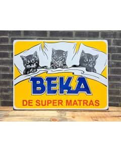 BEKA - DE SUPER MATRAS LARGE enamel sign