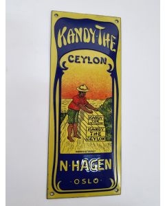 Kandy the Ceylon enamel doorpost