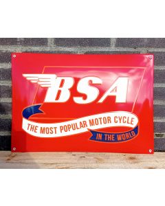 BSA motor cycles red