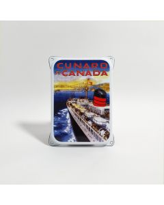 Cunard Canada enamel sign 14x10cm