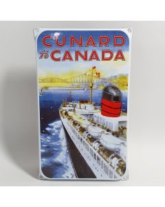 Cunard Canada enamel sign ear
