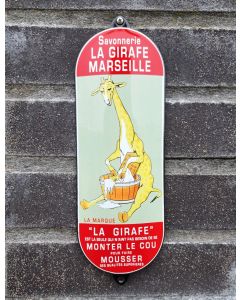 Enamel finger plate Savonnerie la girafe Marseille