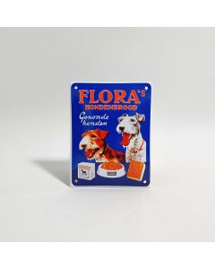 Flora enamel sign