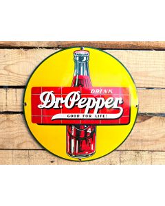 Dr.Pepper Good for life - Convex enamel sign