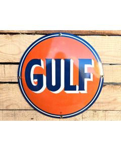 Gulf Orange - Enamel sign