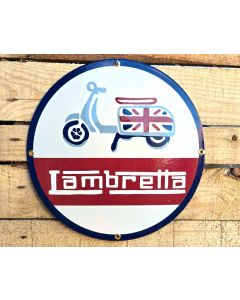 Lambretta - Vintage enamel sign