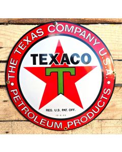 Texaco petroleum products - Enamel sign