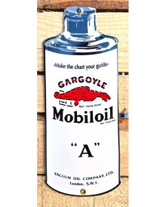 Enamel sign Mobiloil Gargoyle A