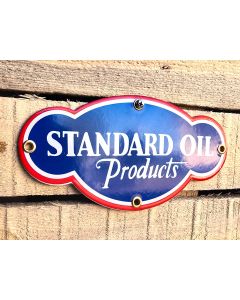 Enamel Standard oil products sign