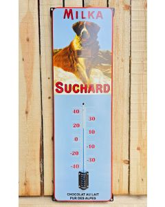 Handmade enamel thermometer Milka Suchard