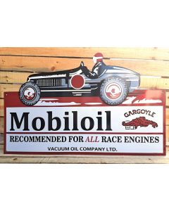 Big enamel Mobiloil sign