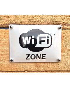 Wifi zone 14x10 cm