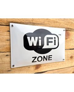 Wifi Zone 30x20cm