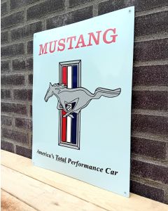 Mustang enamel blue