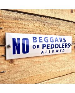 "No beggars..."