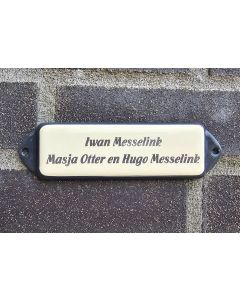 Nameplate with ear colored