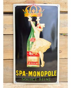 Enamel sign Spa-Monopole source reine