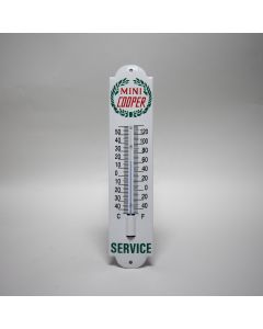 Mini Cooper enamel thermometer