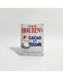 Van Houten Cacao en Chocolade enamel sign
