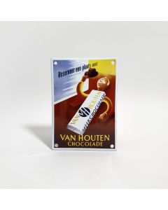Van Houten Chocolade enamel sign